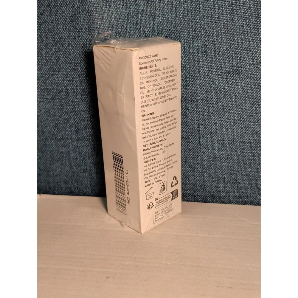 NEW Spearmint Oil Pulling Rinse 100ml | Cold-Pressed Coconut Oil Mouthwash